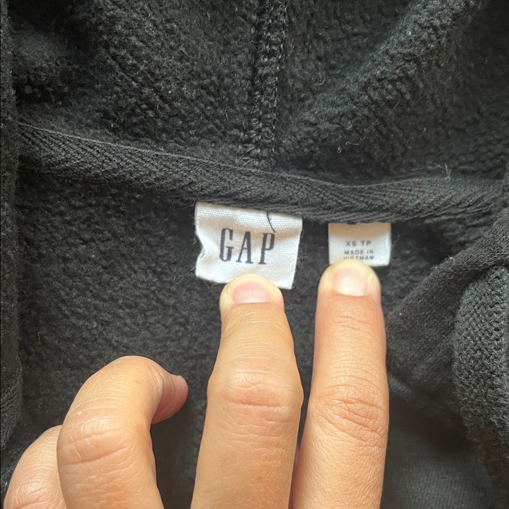 GAP Women Classic Black Zip-Up Hoodie Size XS - Picture 8 of 10